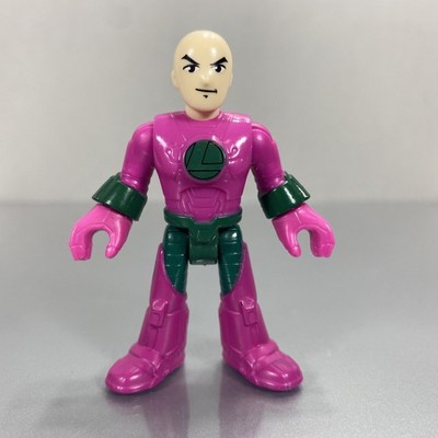 Imaginext DC Super Friends LEX LUTHOR figure in pink & green armor