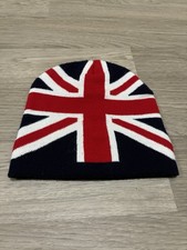Red Unbranded United Kingdom Flag Beanie Unisex Adult One Size Fits Most