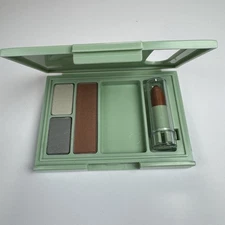Clinique High Impact Eye Shadow Duo, Powder Blusher &  Lipstick Compact, New