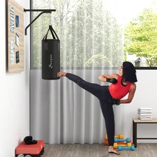 Soozier Heavy Bag Wall Mount Set with Unfilled Punching Bag & Bracket