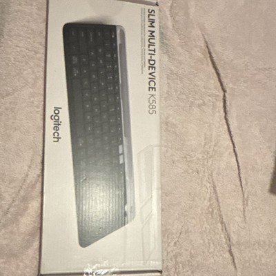 Logitech K585 Slim Multi-Device Keyboard Black Wireless Compact MPN K585