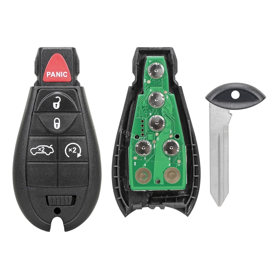 For 2008 2009 2010 2011 2012 2013 Jeep Grand Cherokee 5Button Remote Car Key Fob - Image 3 of 4