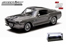 DIECAST CAR W/LED CASE 1967 FORD MUSTANG ELEANOR GONE IN 60 SECONDS 1/43