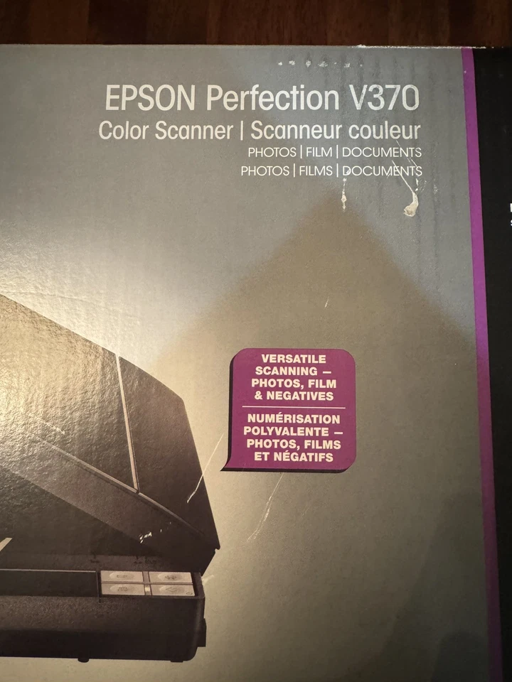 Epson Perfection V370 Photo Slide & Film Scanner Flatbed Color New NIB Sealed - Image 2 of 4
