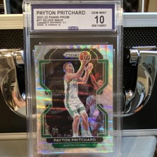 2021-22 Panini Prizm Payton Pritchard Boston Celtics Silver Wave CSG 10 #17