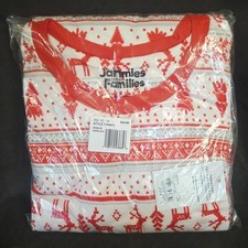 Jammies For Your Families Men  s Christmas Pajama Set Size L Red Reindeer NWT