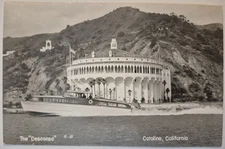 Vintage Postcard RPPC Boat Descanso Catalina California  AA115