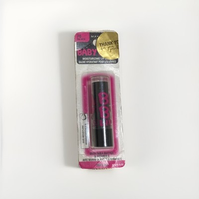 MAYBELLINE Baby Lips Crystal Moisturizing Lip Balm #70-Pink Shock.  0.15 oz