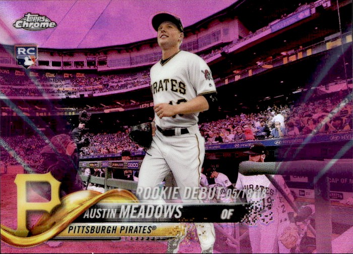 2018 Topps Chrome Update Austin Meadows Pink Refractor HMT99  RD, RC