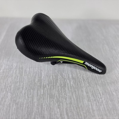 Mongoose Cycling Saddle Black Green Bike Bicycle Seat