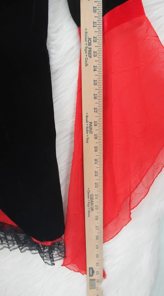 Сексуальный красный дьявол она дьявол 2шт комплект обруч для волос платье S-M костюм черный красный #125 - Изображение 4 из 4