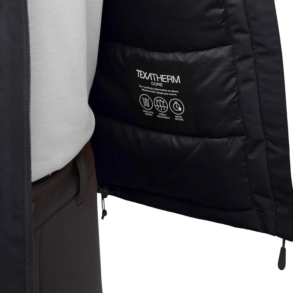 Jack Wolfskin Herren Jasper Steppjacke - Schwarz - L - Bild 4 von 4