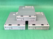 x3 Panasonic JU-256A216P Beige 3.5” Internal Floppy Drive - UNTESTED LOT OF 3