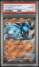 Pokemon Lucario EX 051/131 Prismatic Evolutions Stamped PSA 10