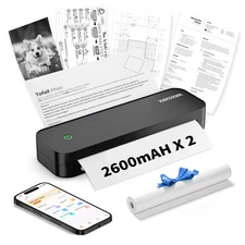 Portable Printers Wireless for Travel,Inkless Thermal Bluetooth Mini Printer ...