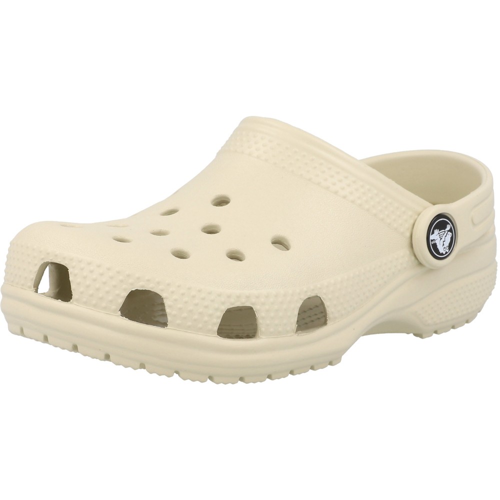 Crocs Kids Classic Bone Clogs Lightweight Cozy Customizable Jibbitz Friendly