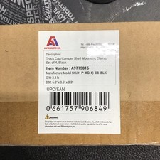 P-ac-08 Truck Cap Camper Shell Mounting Clamp Fit Chevrolet Silverado S-10 ...