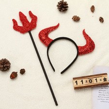 Halloween Devil Horns Headband Costume Party Headpiece Props Accessories