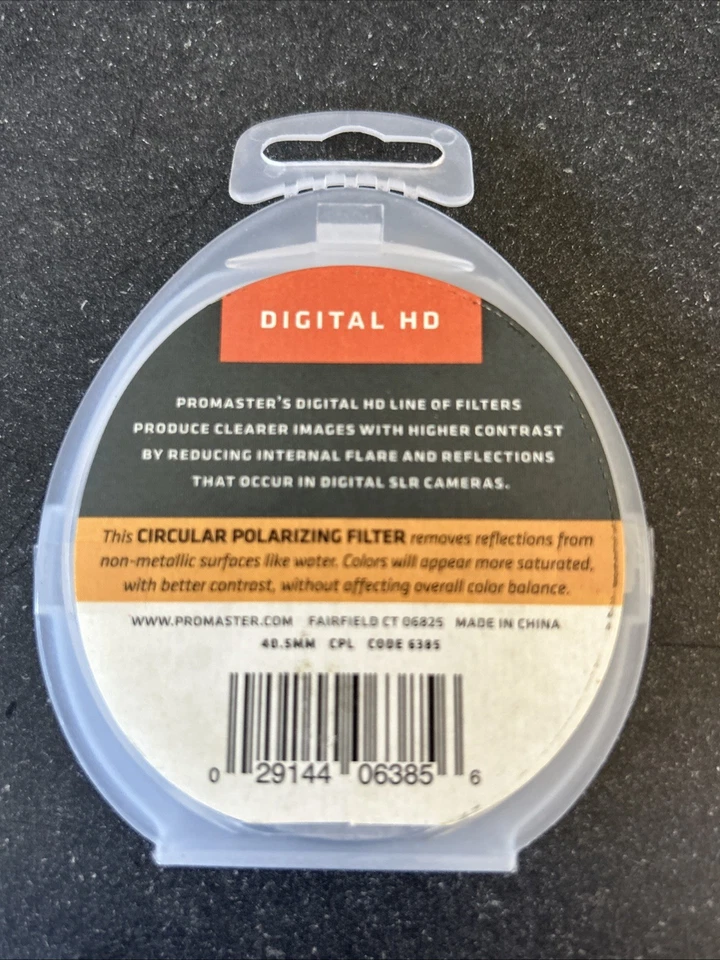 Promaster 40.5mm CPL Digital HD 6385 Circular Filter - Image 2 of 2