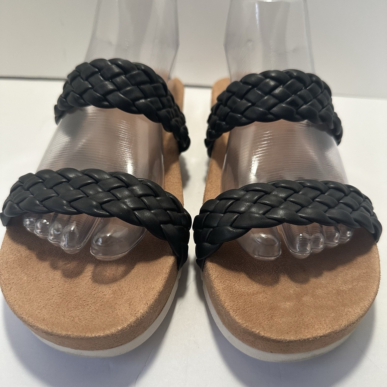 Cliffs Truly Black Double Braid Strap Sandals US … - image 6