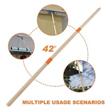 Professional Wooden Extension Pole 3-Piece 36 Inch Adjustable Threaded