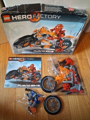 TORN BOX Sealed Bags LEGO Hero Factory 7158 Furno Bike BIONICLE Complete 100%