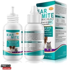 Specifically Formulated Ear Mites Treatment for Dogs and Cats, Dog Ear Infect...