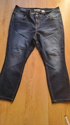 Paris Blues Skinny Damenjeans Größe 48 dunkelwashblau Denim