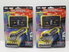 2X Lax-Max Cassette Adapter Kit for Portable CD Player MP3 NEW