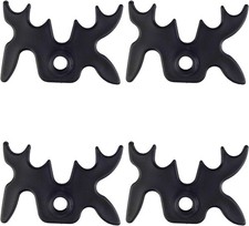 Plastic Bridge Head for Pool Cue 4 Pack Black