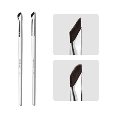 Eyeliner Brow Brush Angled Thin Gel Liner Makeup Fine Point white 