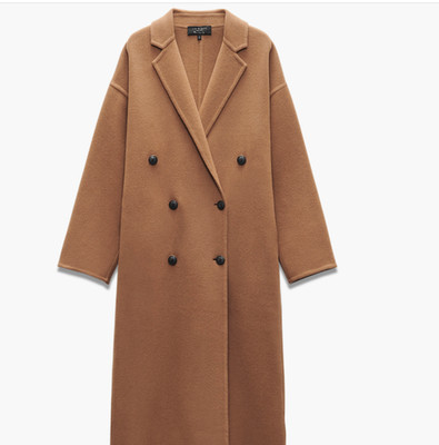 NEW, Rag & Bone Thea Wool Blend Coat in Camel Sz XS #W180