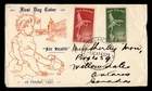DR WHO 1947 NEW ZEALAND FDC HEALTH STAMP CACHET COMBO SEMI POST M71491