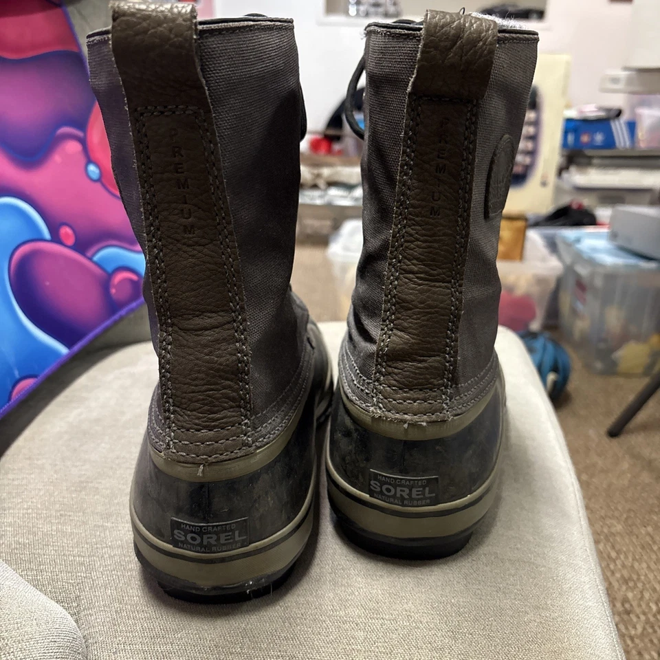 SOREL черный серый водонепроницаемый зимние ботинки мужские NM1560-048 размер: США 11 - Изображение 4 из 4