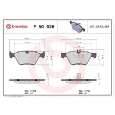 Satz Bremsbeläge Bremsklötze vorne für Chrysler Crossfire | 749300