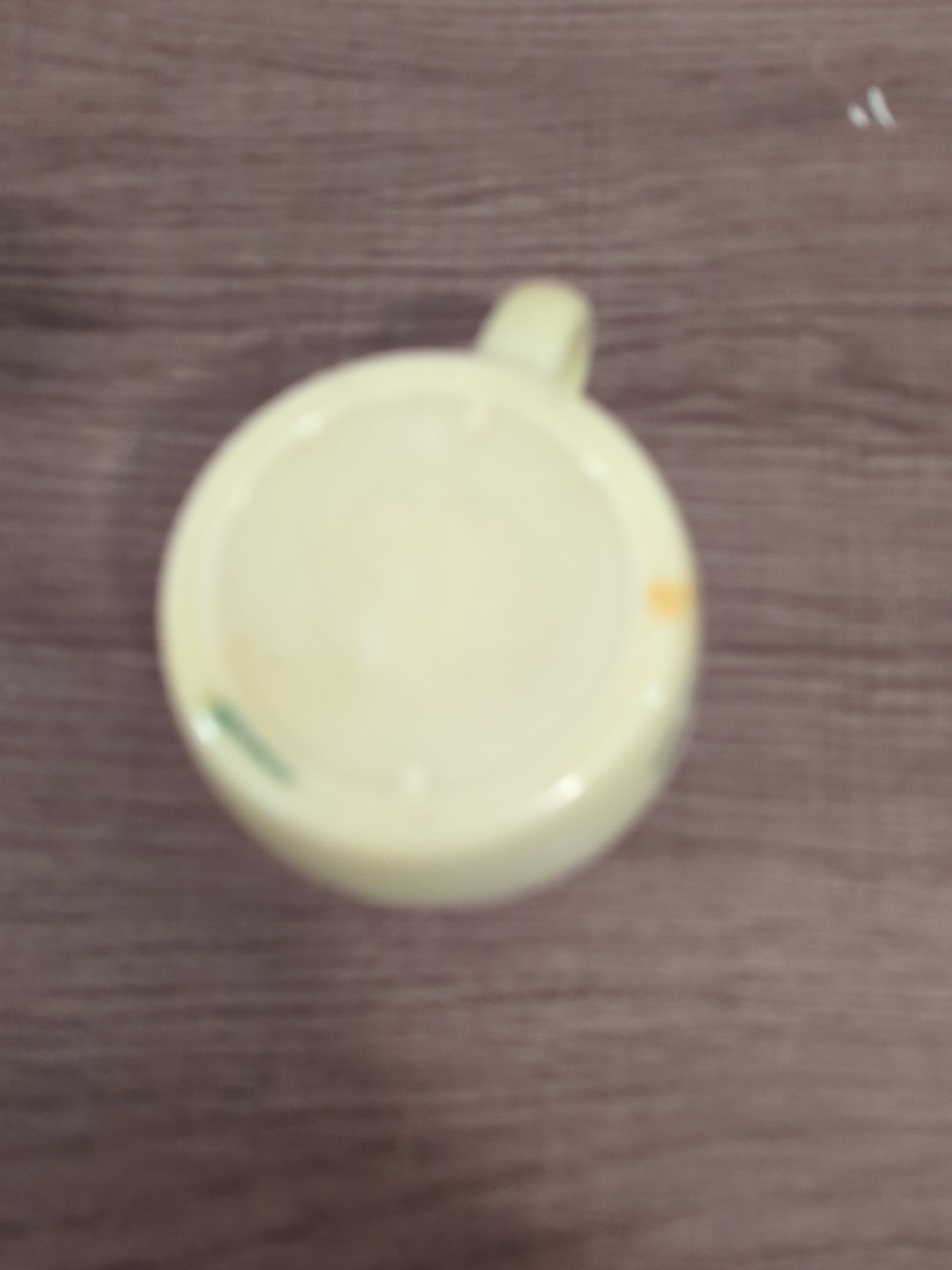 Seaforth Heather n Fern Shaving Mug Vtg 1940s Custard Glass Alfred McKelvy NY