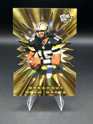 2001 Press Pass - Breakout Drew Brees #B1 (RC) Rookie- Purdue Boilermakers
