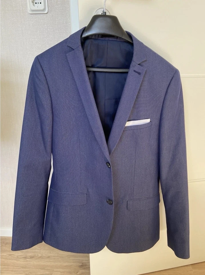 Herren Sakko Blazer | Slim Fit | Blau | Gr. 44 - Bild 1 von 2