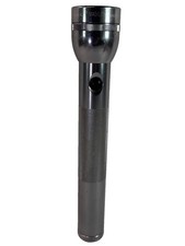 Maglite 3D Cell Flashlight 12" Silver Chrome Vintage USA Made Aluminum