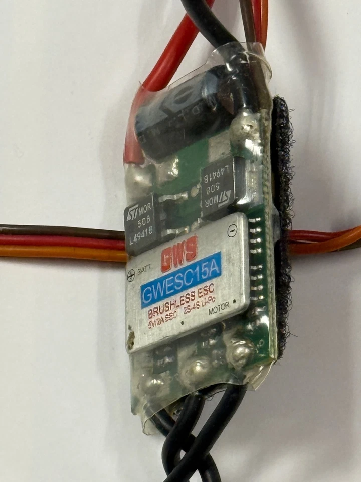 Nice GWS 15A 15 Amp RC Model Airplane Remote Control ESC Speed Control GWESC15A - Image 2 of 2