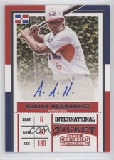 2017 Contenders Draft Picks International Ticket Adrian Hernandez #7 Auto s3g