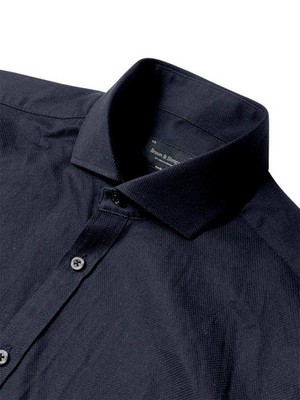 Men Bruun & Stengade Shirt Black Cotton 38 / M /
