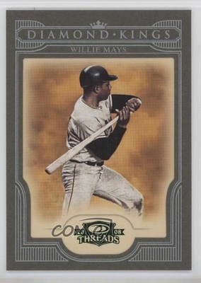2008 Donruss Threads Diamond Kings Green Framed 24/25 Willie Mays #DK-46 HOF 3s3