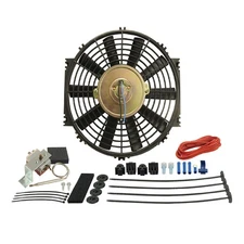 Derale 16310 Premium Dyno Cool Electric Fan 10" & Mechanical Fan Controller Kit