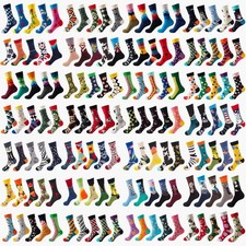 5 pairs of men's print funny sports socks Harajuku ladies fashion hip hop style