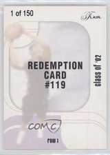 2002 Flair Class of '02 Expired Redemption Row 1/150 Manu Ginobili Emanuel 02zw