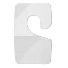 40 Clear 1 3/4x1 Inch HangTab Plastic Display Hooks