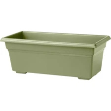 Novelty Countryside Durable Plastic Flower Box Planter, Sage, 24in