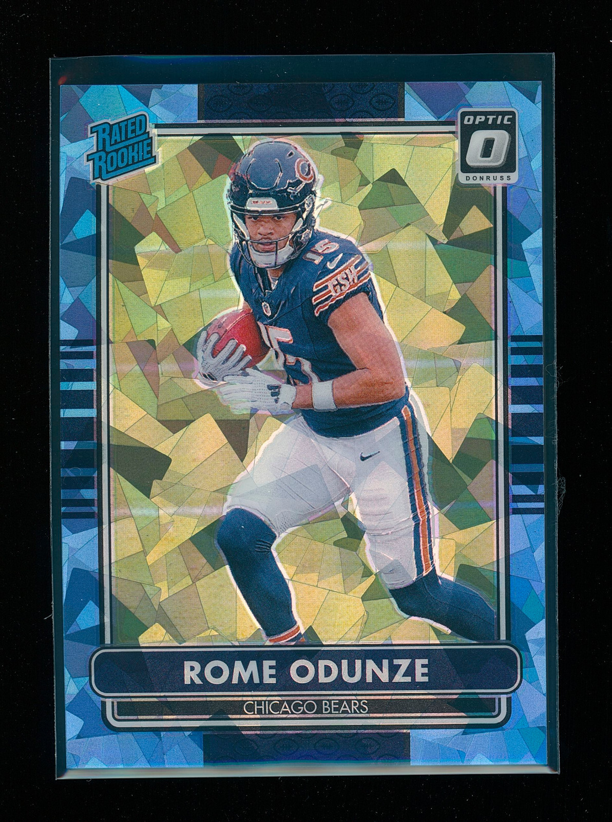 2024 Donruss Optic ROME ODUNZE #11 Retro Rated Rookie CRACKED ICE Prizm /15