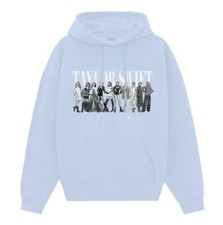Taylor Swift "The Eras" blue hoodie women large,